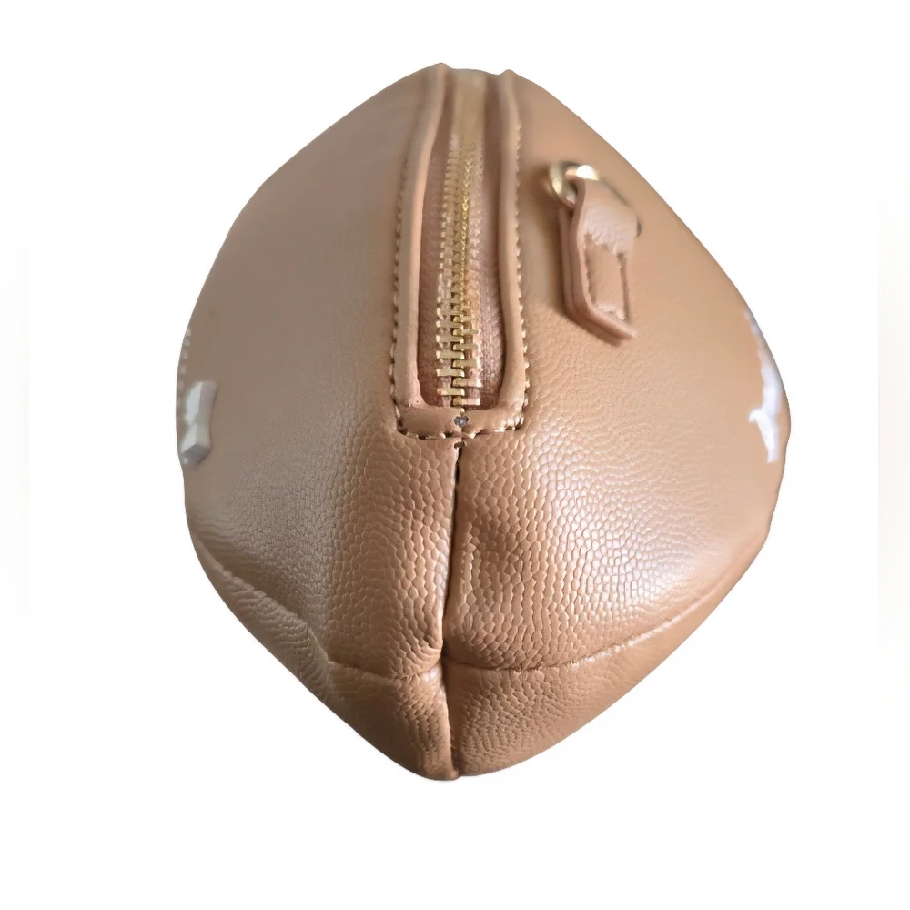 Betsey Johnson Tan and Pink Football Crossbody Bag - Picture 5 of 10